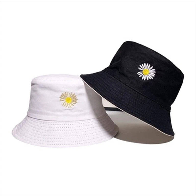 Bucket Hats Unisex Cotton Little Daisy