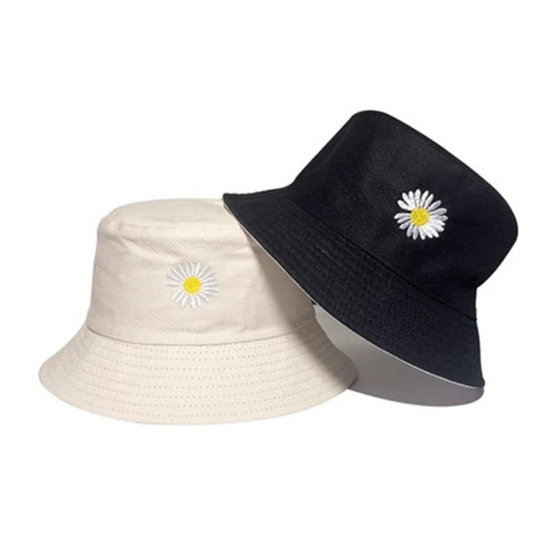 Bucket Hats Unisex Cotton Little Daisy