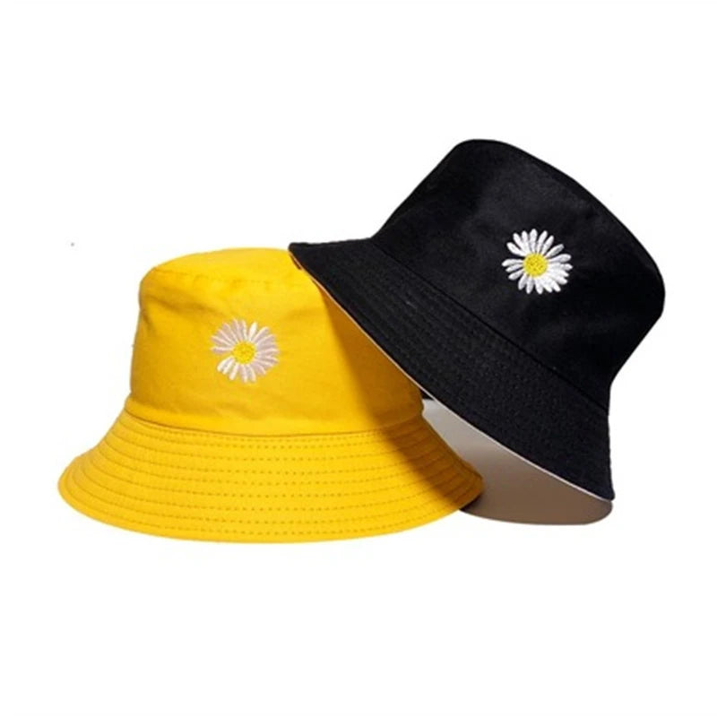 Bucket Hats Unisex Cotton Little Daisy