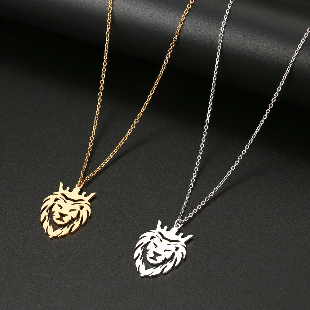 Stainless Steel Necklaces Lion King