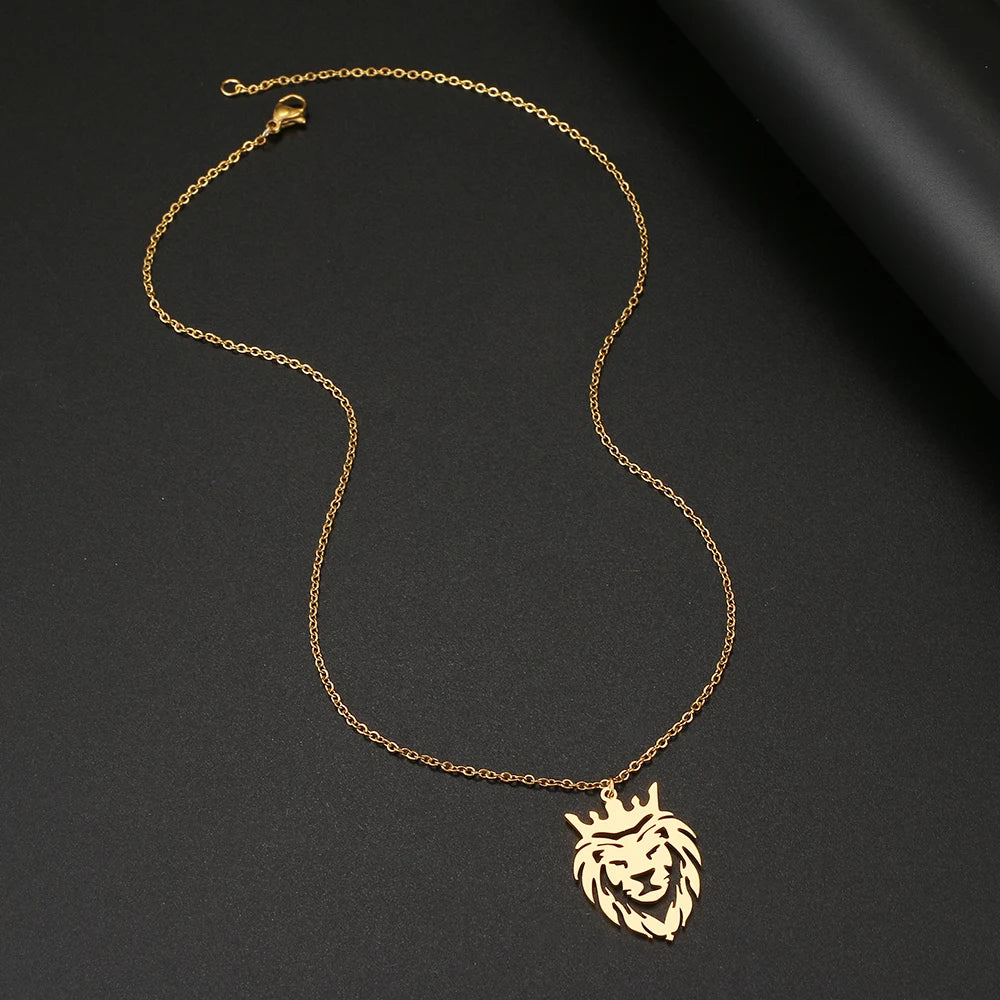 Stainless Steel Necklaces Lion King