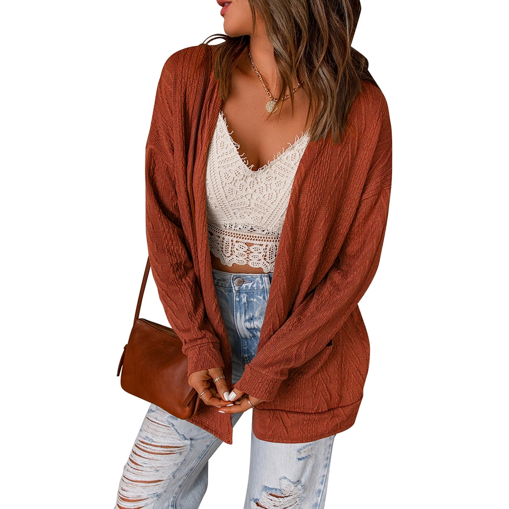 Stylish Cardigan Warm Long Sleeves Knitwear