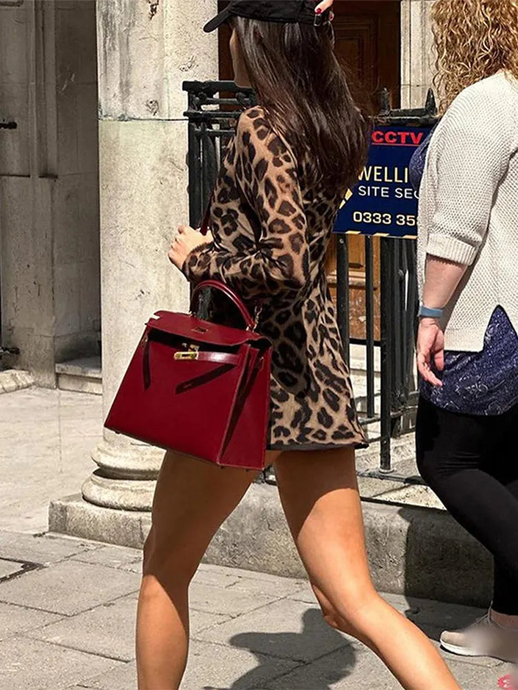 Leopard Print Mini Dress