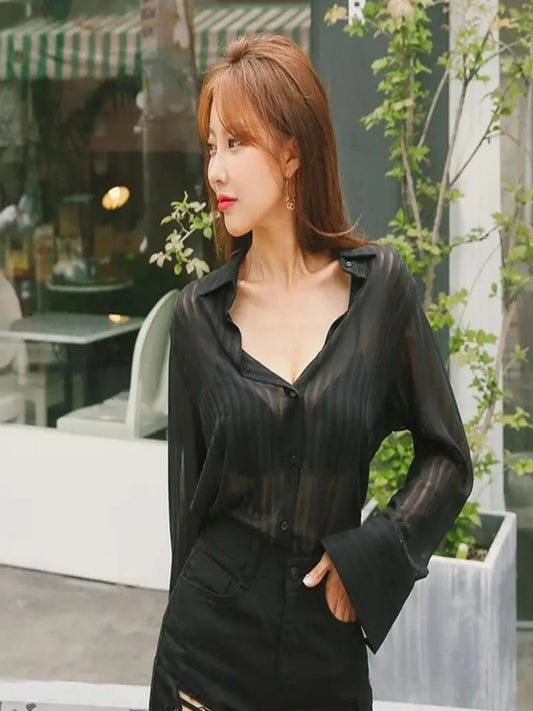 Silk Striped Top for Woman