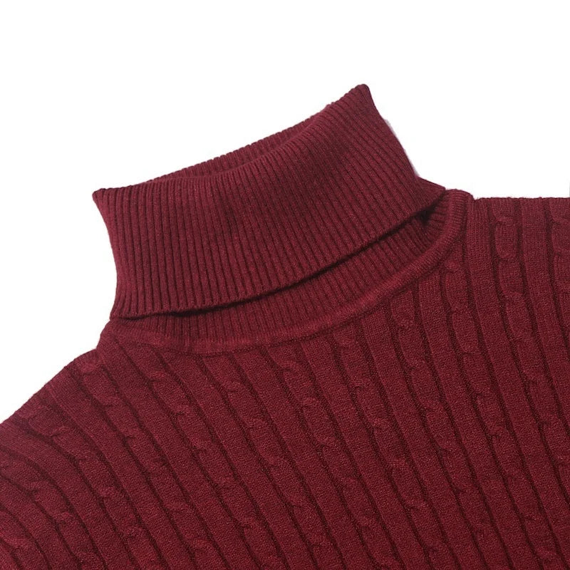 ANIMAL GAME Turtleneck Thick Sweater