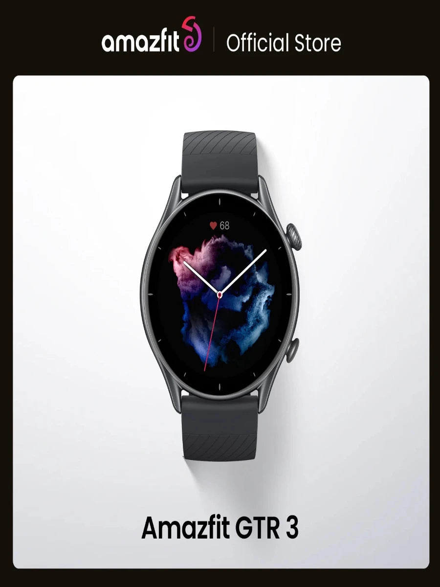 Version mondiale Amazfit GTR 3 GTR3 GTR-3 montre intelligente 1.39 "écran AMOLED Zepp OS Alexa montre intelligente GPS intégré pour Android IOS