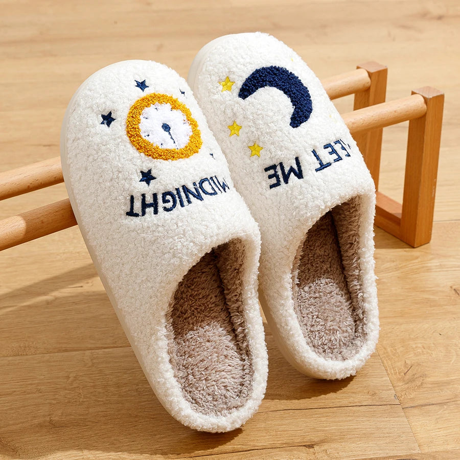 Cozy Comfortable Embroidered Slides