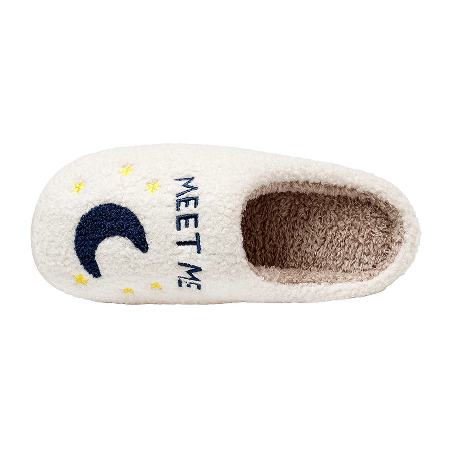 Cozy Comfortable Embroidered Slides