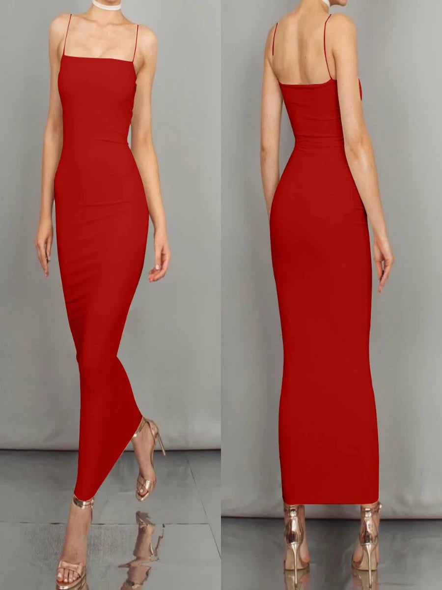 Women Long Sling Dress