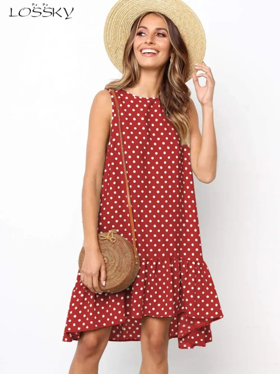 Lossky Polka Dot Summer Dress