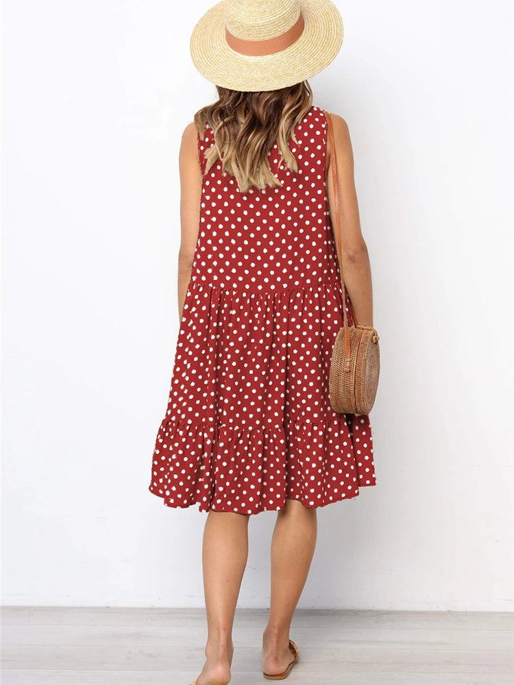 Lossky Polka Dot Summer Dress